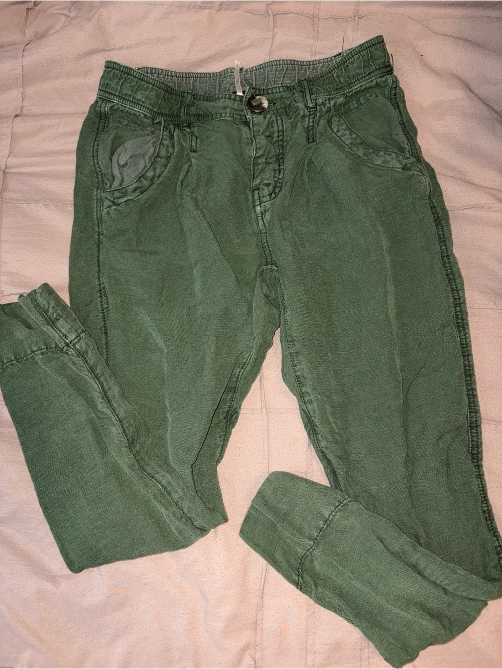 Forest Green Casual Pants FREE PEOPLE